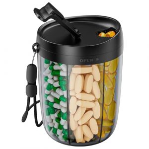 Versatile Large Pill and Supplement Organizer with Anti-Mixing Feature