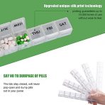 Dual Pack Weekly Pill Organizer - 7 Day Large Capacity Medication Case - Image 5
