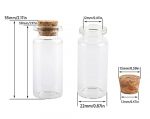 Charming 24-Piece Miniature Glass Bottle Set with Cork Stoppers - Image 3
