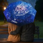 Compact Travel Umbrella with Constellation Design - Image 2