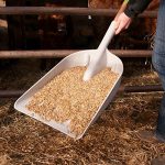Versatile 46-Inch Poly Scoop with Durable Hardwood Handle and Ergonomic D-Grip - Image 2