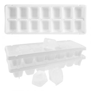 Classic-Size Ice Cube Trays with Easy-Release Design, 3 Pack