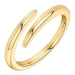 Elegant 14K Gold Plated Twist Eternity Band for Women