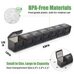 Dual Pack Weekly Pill Organizer - 7 Day Large Capacity Medication Case - Image 2