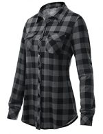 Versatile Plaid Shirt with Roll-Up Sleeves for Women - Image 3