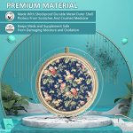Compact and Chic Retro Pill Box with Mirror - Image 2