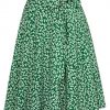 Green and White Floral