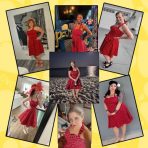 Classic Polka Dot Halter Swing Dress - Image 4