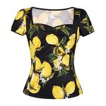 Women's Vintage-Inspired Square Neck Blouse