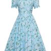 Blue-white Floral