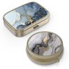 2pcs-black Gold Marble