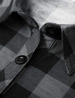 Versatile Plaid Shirt with Roll-Up Sleeves for Women - Image 4