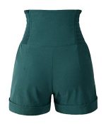 Vintage-Inspired High Waist Women's Pinup Shorts - Image 2