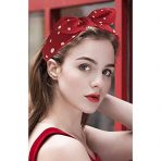 Charming 3-Pack Polka Dot Bow Headbands with Removable Rabbit Ears - Image 2