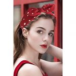 Charming 3-Pack Polka Dot Bow Headbands with Removable Rabbit Ears - Image 2