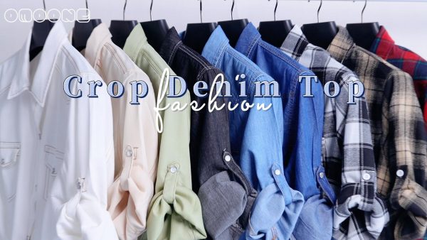 Chic Denim Crop Top with Tie-Knot Detail - Image 7