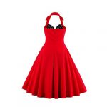 Retro-Inspired 1950s Floral Swing Dress - Image 2