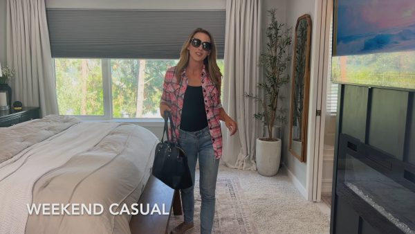 Versatile Plaid Shirt with Roll-Up Sleeves for Women - Image 7
