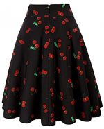 Elegant High Waist A-Line Midi Skirt with Pockets - Image 2