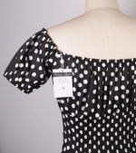 Timeless Classic: Women's 1950s Vintage-Inspired Off Shoulder Blouse - Image 6