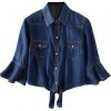 Darkbluerufflesleeve