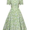 Green-white Floral