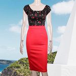 Vintage-Inspired Cotton Pinup Shirt with Puff Sleeves and Bow Detail - Image 5