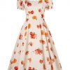 Apricot-orange Floral