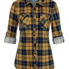 Yellow Navy Plaid