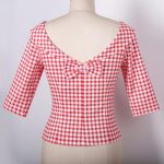 Elegant Retro-Inspired Women's Blouse with Bow Tie Accent - Image 2
