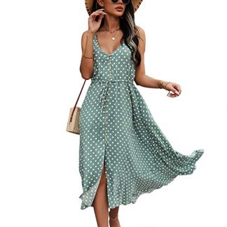 Women's Bohemian Inspired Polka Dot Summer Sundress