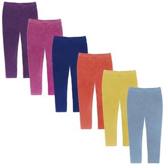 Unisex Toddler Cotton Stretch Leggings - Pack of 6