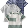 Gray Blue Stripes