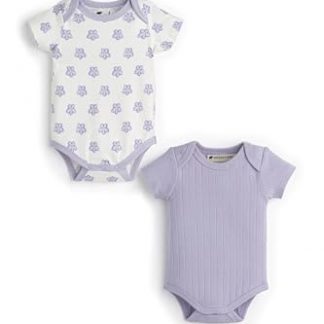 Organic Cotton Short Sleeve Baby Bodysuit (2-Pack)