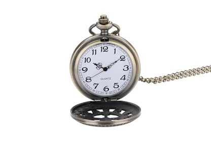 Vintage Steampunk Pocket Watch Necklace with Detachable Chain - Image 2