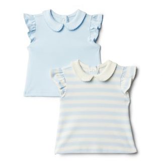 Delicate and Comfortable Toddler's Blouse, Pack of 2