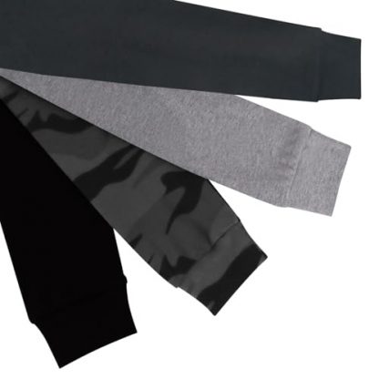 "Boys' Comfortable Cotton Jogger Pants, Pack of 4" - Image 3