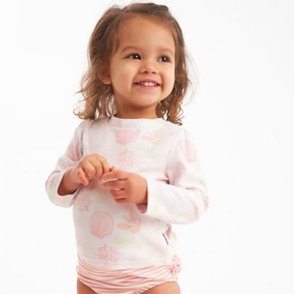 Girls' Toddler Long-Sleeved Rashguard Swimwear Set - Image 6
