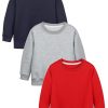 Navy, Red, Light Gray