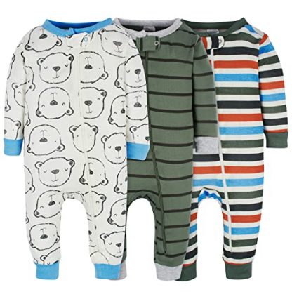 Three-Pack Snug Fit Cotton Pajamas for Baby Boys