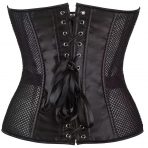 Seductive Mesh Overbust Corset with Gothic Renaissance Charm - Image 3