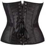Seductive Mesh Overbust Corset with Gothic Renaissance Charm - Image 3