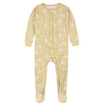 Baby Girls' 2-Pack Floral Footed Pajamas - Image 3