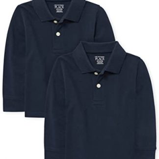"Little Gentlemen's Long Sleeve Polo Shirts (Set of 2)"