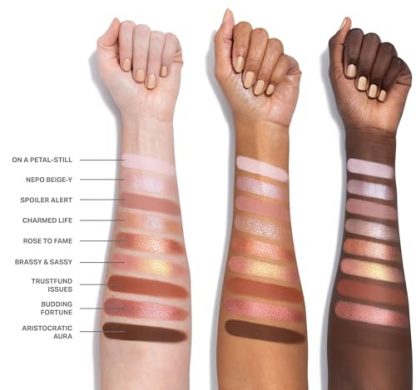 Luxurious Foiled Artistry Eye Palette - Matte, Shimmer, & Foil Finishes in Mauve & Pink - Image 2