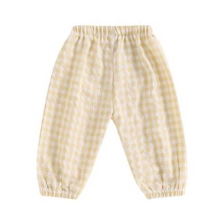 Toddler's Charming Checkered Jogger Pants