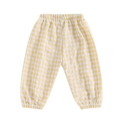 Toddler's Charming Checkered Jogger Pants