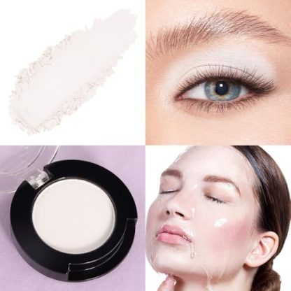 Ivory White Matte Eyeshadow Palette - Single Color, High Pigment, Long-Lasting - Image 3