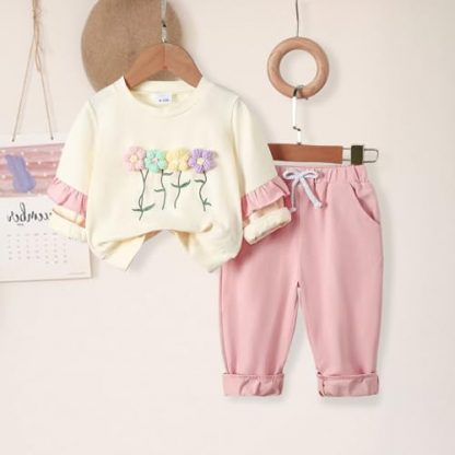 Adorable Baby Girl Winter Outfit Set - Image 7