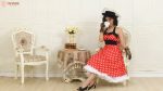 Vintage-Inspired Polka Dot Halter Swing Dress - Image 7
